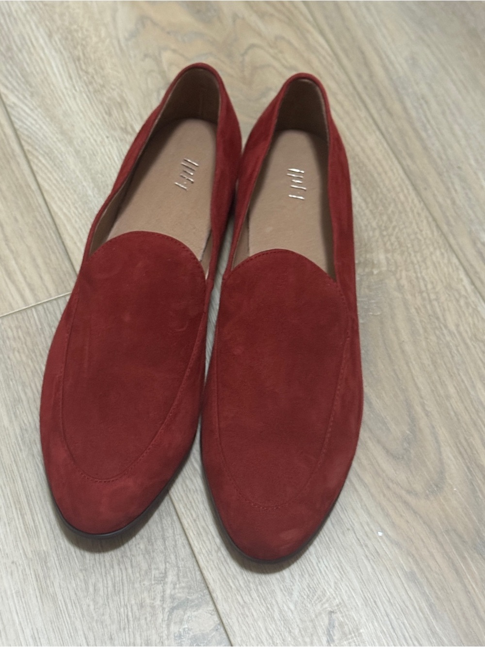 J. Jill Women's Suede Crimson Red Venetian Style Loafers Sz. 10 Like New - Picture 2 of 6